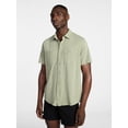 thumbnail image 1 of George Men's and Big Men's Knit Button-up Shirt with Short Sleeves, Sizes S-5XL, 1 of 5