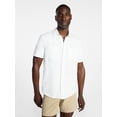 thumbnail image 1 of George Men's and Big Men's Knit Button-up Shirt with Short Sleeves, Sizes S-5XL, 1 of 5