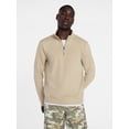 thumbnail image 1 of George Men's Washed Terry Quarter Zip Sweater, Sizes S-3XL, 1 of 5