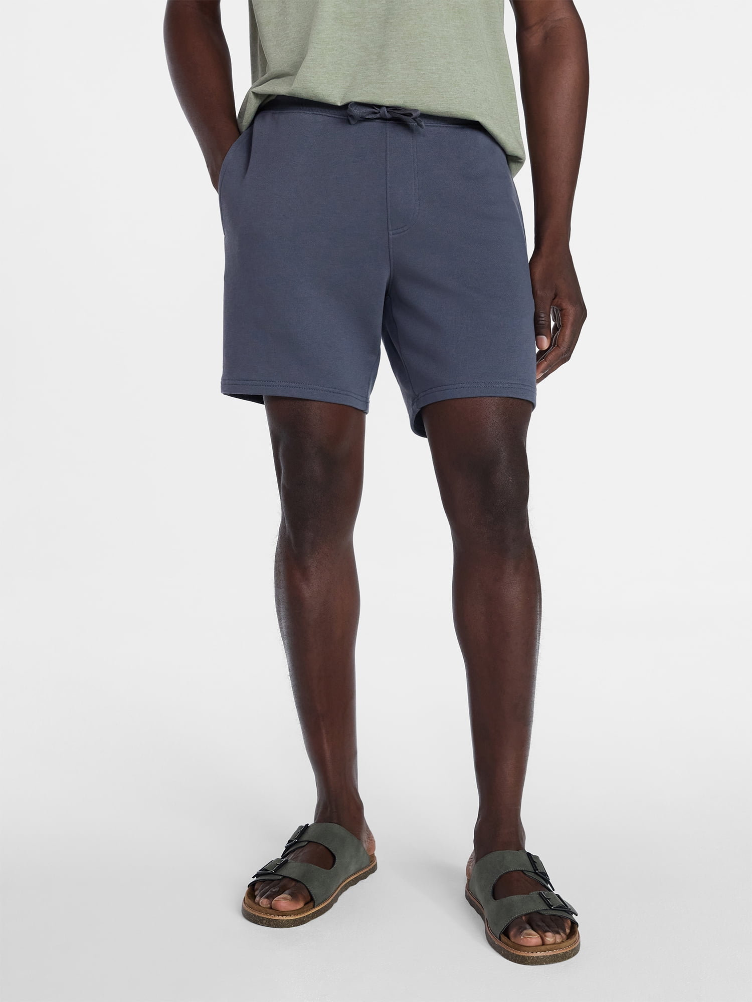 George Men's Washed Terry Shorts 8", Size S-3XL