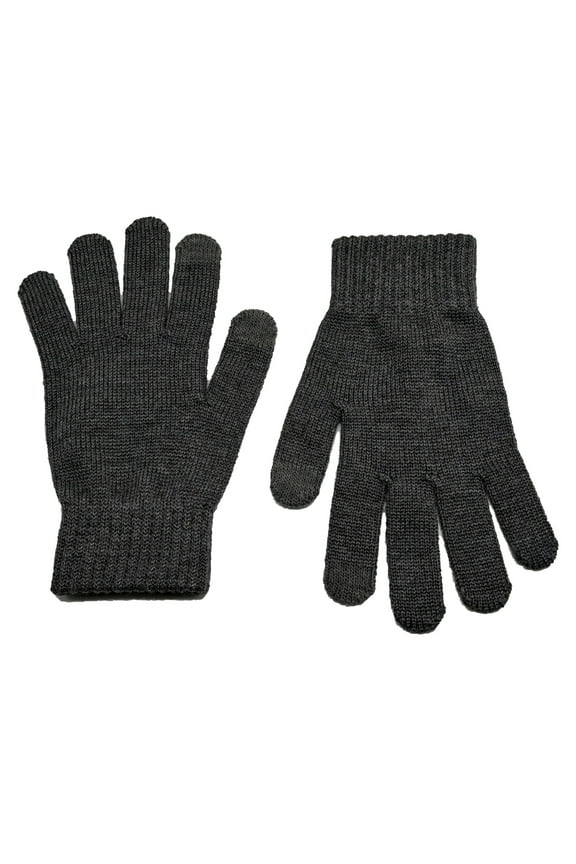 Men's Knit Touch Glove,Charcoal Grey Heather
