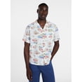 thumbnail image 1 of George Men's Relaxed Fit Linen Blend Camp Shirt with Short Sleeves, Sizes S-5XL, LT-3XLT, 1 of 5