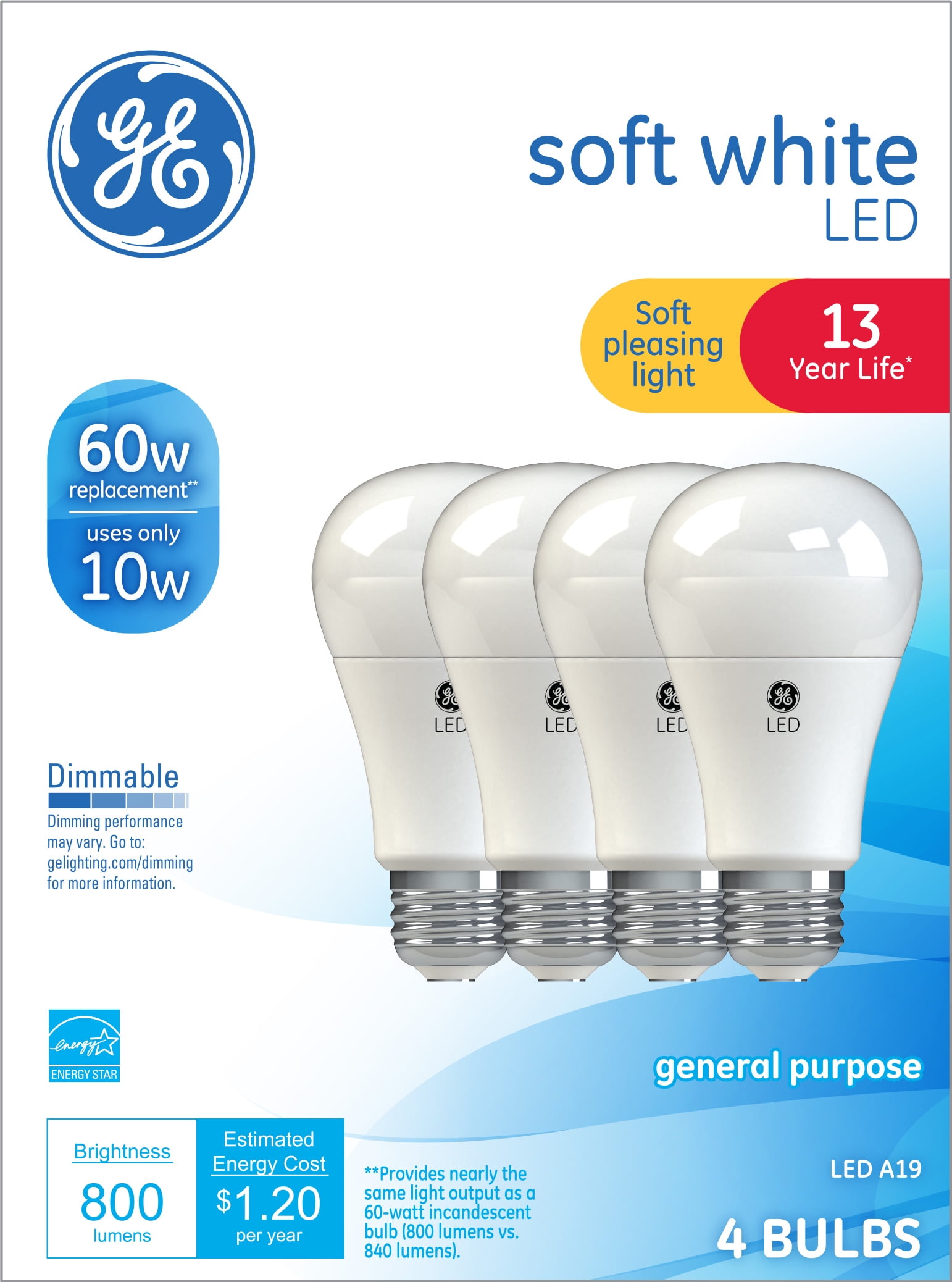 LED 10W DIMBL SW 4P