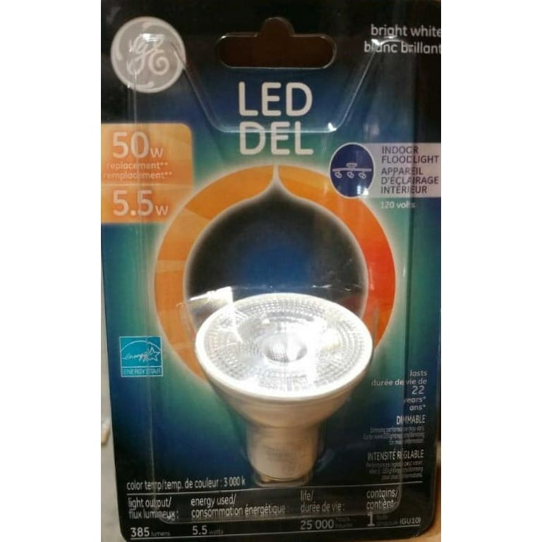 MASTERY MART LED GU10 Spotlight Light Bulbs, 50 Watt Equivalent, 5.5W  Dimmable, Full Glass Cover Reflector, 2700K Soft White, 25000 Hours, UL  Listed