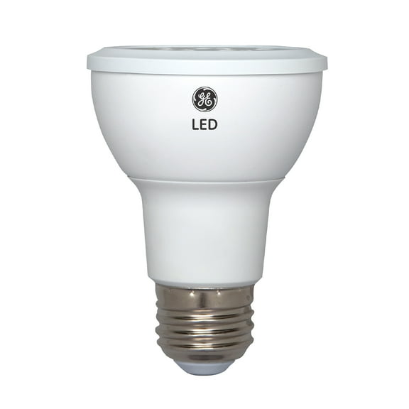 GE LED 7W (50W Equivalent) Daylight Color, Outdoor Rated PAR20 Small Flood Light Bulbs, Medium Base, Dimmable 2pk
