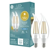 GE LED+ Dusk to Dawn LED Light Bulbs, 60 Watts, Daylight, Small Base, 2pk