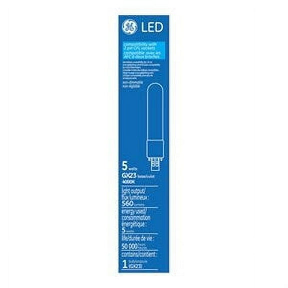 GE LED Light Bulb, White, 560 Lumens, 5-Watts