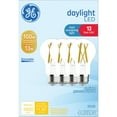 thumbnail image 1 of GE LED Light Bulbs, 100 Watt, Daylight, A19 Bulbs, Medium Base, Clear Finish, 13yr, 4pk, 1 of 9