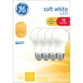 thumbnail image 1 of GE LED Light Bulbs, 100 Watt, Soft White, A19 Bulbs, Medium Base, Frosted Finish, 13yr, 4pk, 1 of 9