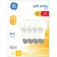 thumbnail image 1 of GE LED Light Bulbs, 100 Watt, Soft White, A21 Bulbs, Medium Base, Frosted Finish, 13yr, 4pk, 1 of 8