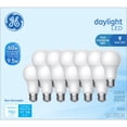 thumbnail image 1 of GE LED Light Bulbs, 60 Watt, Daylight, A19 Bulbs, Medium Base, 9yr, 12pk, 1 of 8
