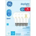 GE LED Light Bulbs, 60 Watt, Daylight, A19 Bulbs, Medium Base, Clear