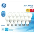 thumbnail image 1 of GE LED Light Bulbs, 60 Watt, Soft White, A19 Bulbs, Medium Base, Frosted Finish, 13yr, 12pk, 1 of 8