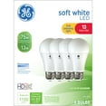 thumbnail image 1 of GE LED Light Bulbs, 75 Watt, Soft White, A19 Bulbs, Medium Base, Frosted Finish, 13yr, 4pk, 1 of 7