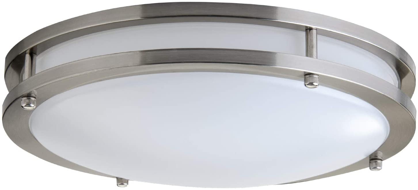 GE LED+20SM12/SW9M-1 Lighting LED+ Motion Sensor Light, Indoor Flush Mount Ceiling Fixture, Soft White, 100-Watt s