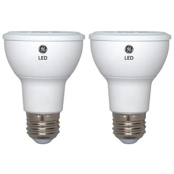 GE LED Par20 Warm White Dimmable Indoor Spotlight (2-Pack), 50-Watt Equivalent, 520 Lumens, 3000K