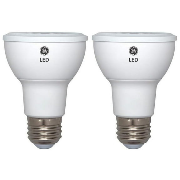 GE LED Par20 Warm White Dimmable Indoor Spotlight (2-Pack), 50-Watt Equivalent, 520 Lumens, 3000K