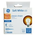 thumbnail image 1 of GE Soft White LED Classic Shape Ceiling Fan Bulb A15 Dimmable 4W (40W EQ) 2pk, 1 of 3