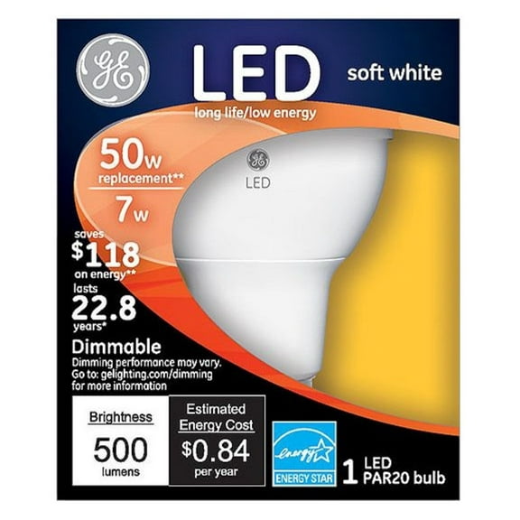 GE LED Soft White Outdoor PAR20 Downlight Bulb
