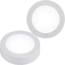 GE LED Wireless Puck Lights, Battery Operated, Touch Activated, 2-Pack