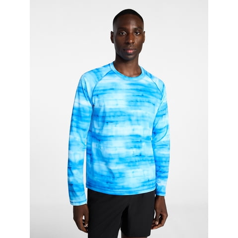 George Men's and Big Men's Rash Guard with Long Sleeves, Sizes S-3XL