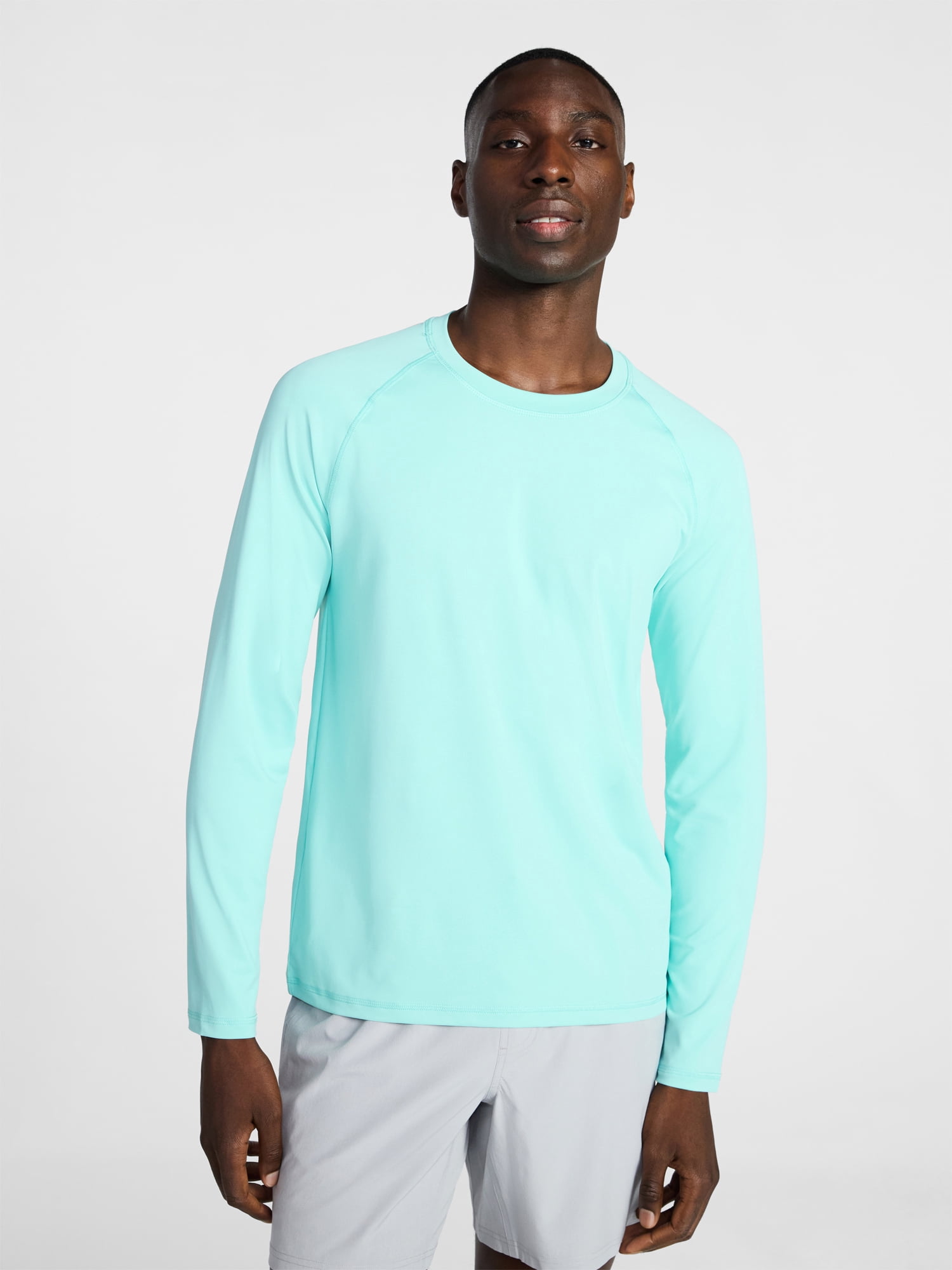 George Men's and Big Men's Rash Guard with Long Sleeves, Sizes S-3XL