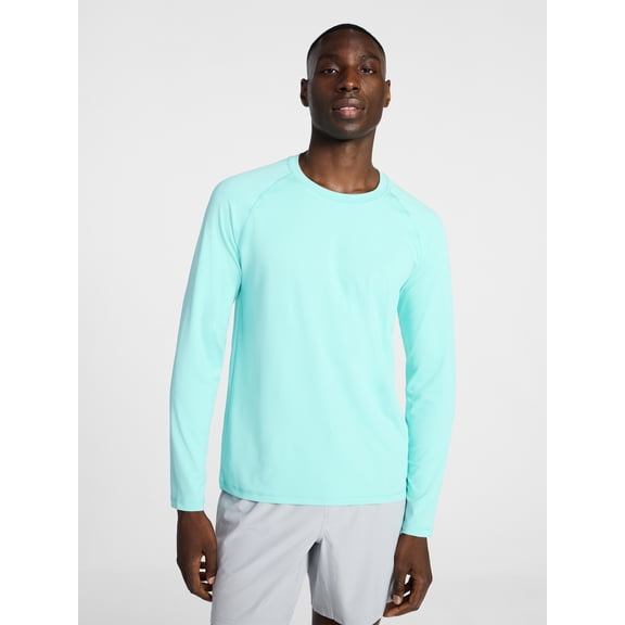 George Men's and Big Men's Rash Guard with Long Sleeves, Sizes S-3XL