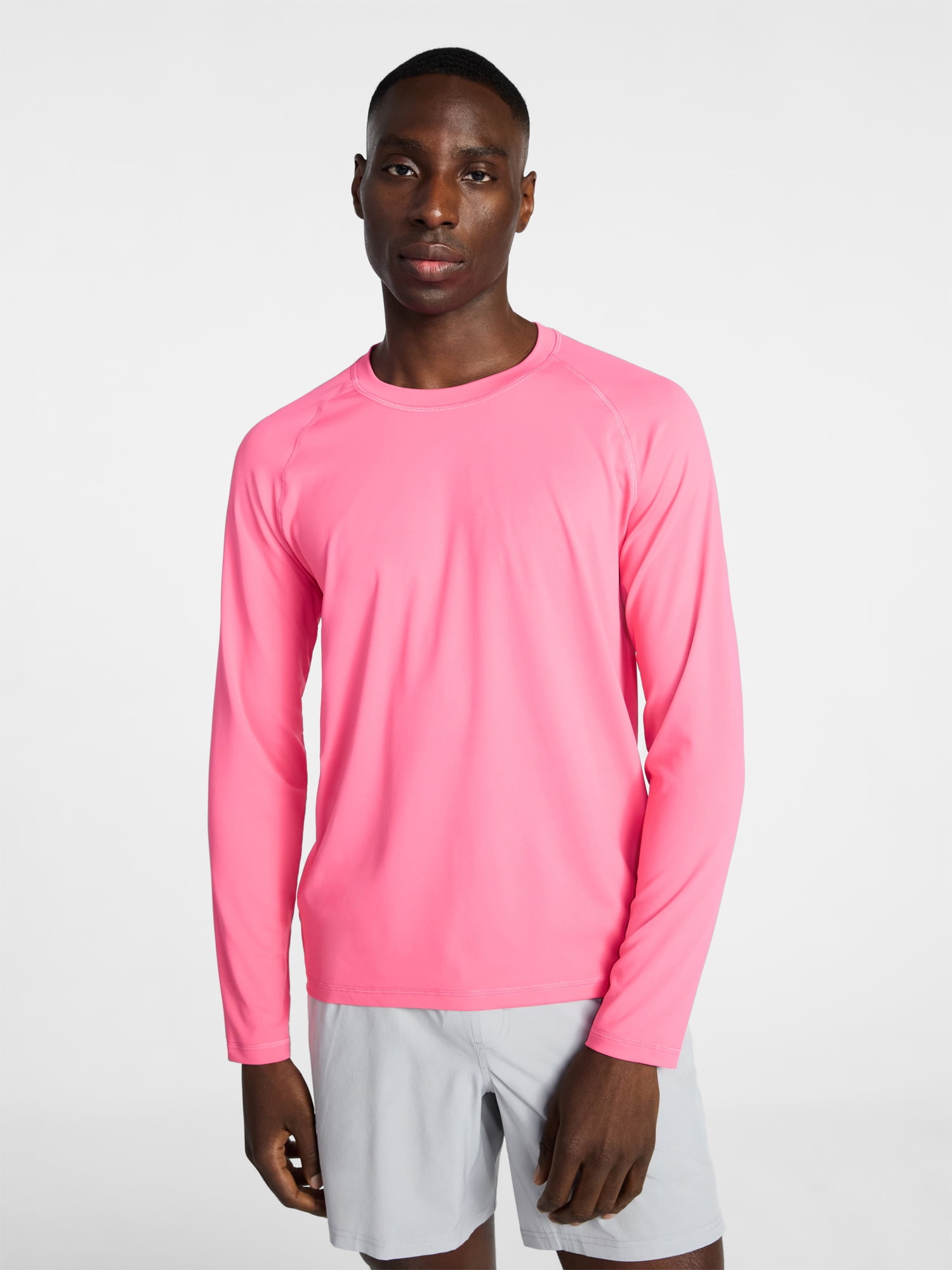 George Men's and Big Men's Rash Guard with Long Sleeves, Sizes S-3XL