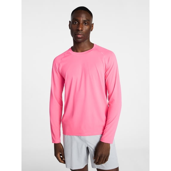 George Men's and Big Men's Rash Guard with Long Sleeves, Sizes S-3XL