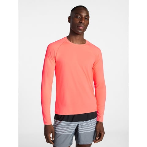 George Men's and Big Men's Rash Guard with Long Sleeves, Sizes S-3XL