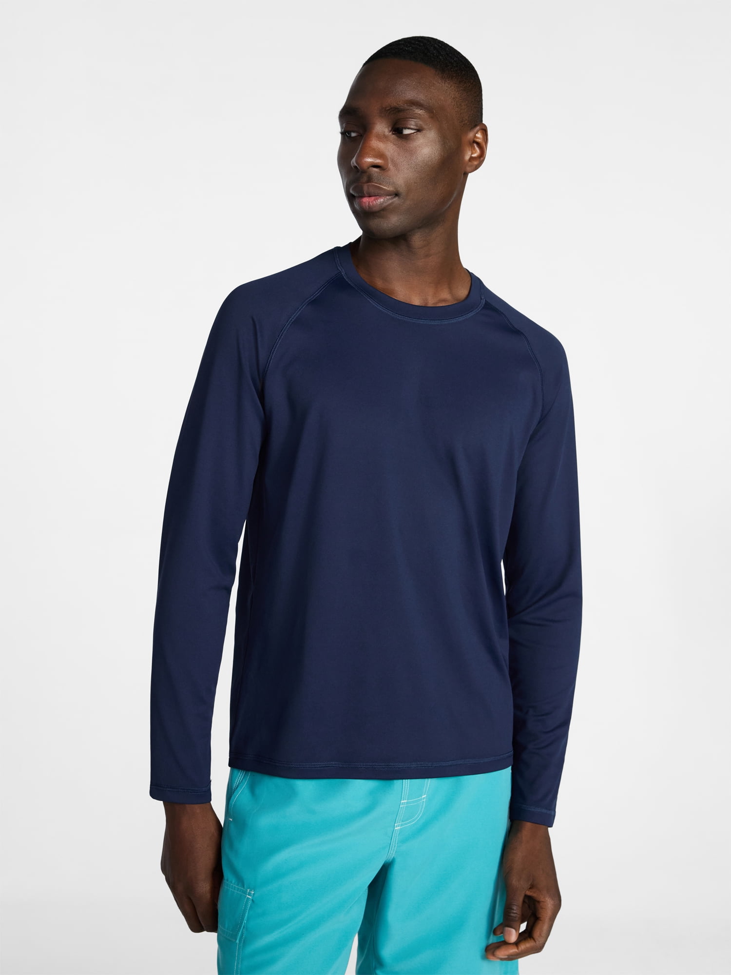 George Men's and Big Men's Rash Guard with Long Sleeves, Sizes S-3XL