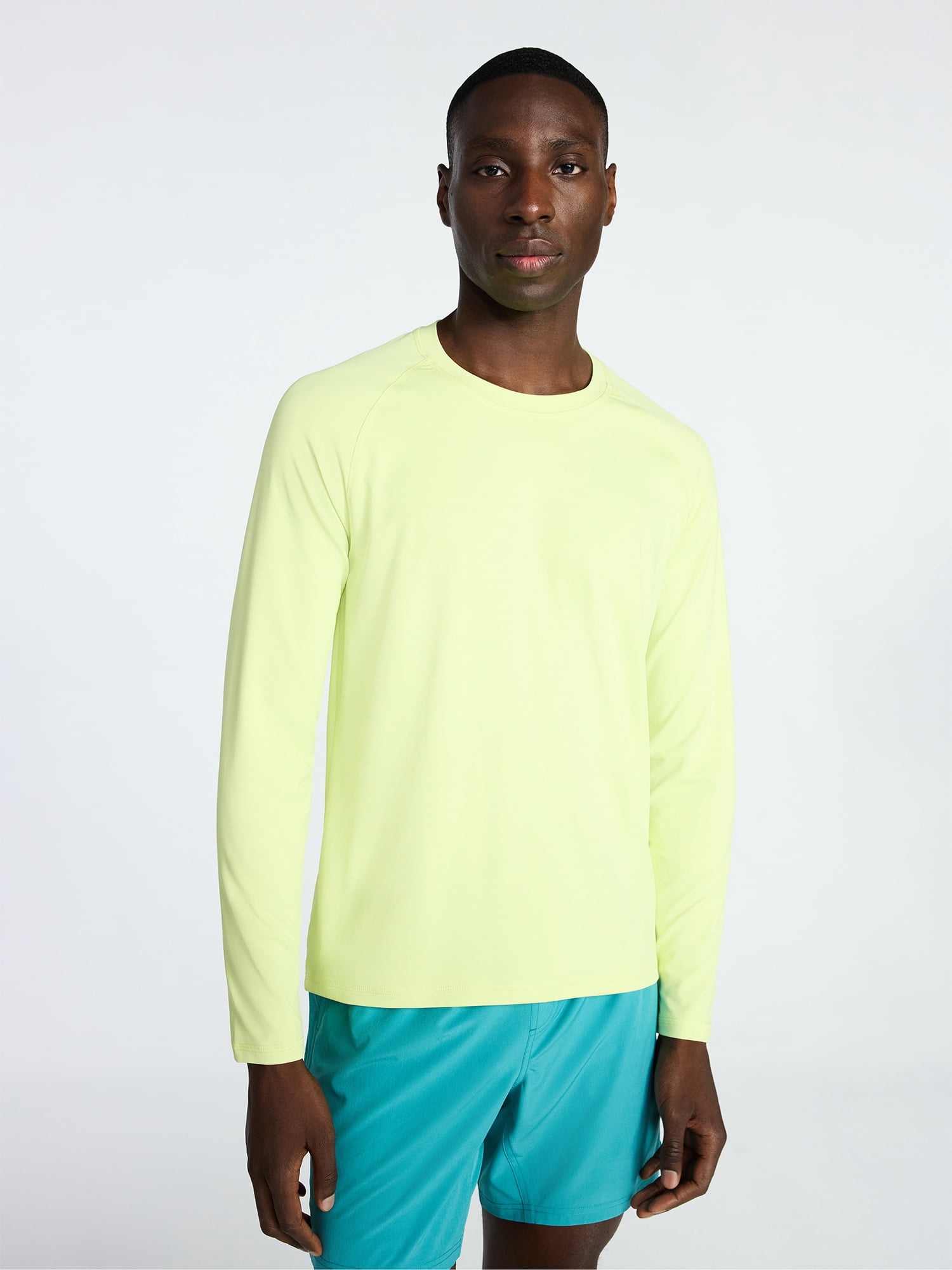 George Men's and Big Men's Rash Guard with Long Sleeves, Sizes S-3XL