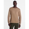 thumbnail image 1 of George Men's and Big Men's Cotton Crewneck Tee with Long Sleeves, Sizes XS-3XL, Big 2XB-6XB & Tall MT-4XLT, 1 of 5