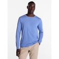 thumbnail image 1 of George Men's and Big Men's Cotton Crewneck Tee with Long Sleeves, Sizes XS-3XL, Big 2XB-6XB & Tall MT-4XLT, 1 of 5
