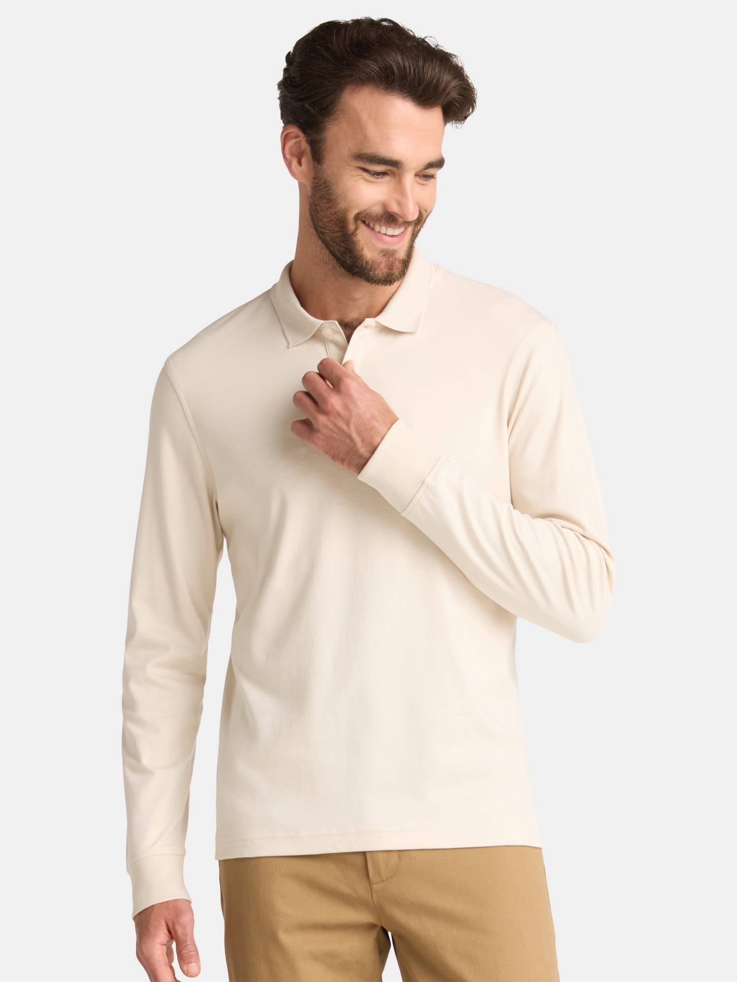 George Men’s and Big Men’s Interlock Polo Shirt, Sizes S-3XL