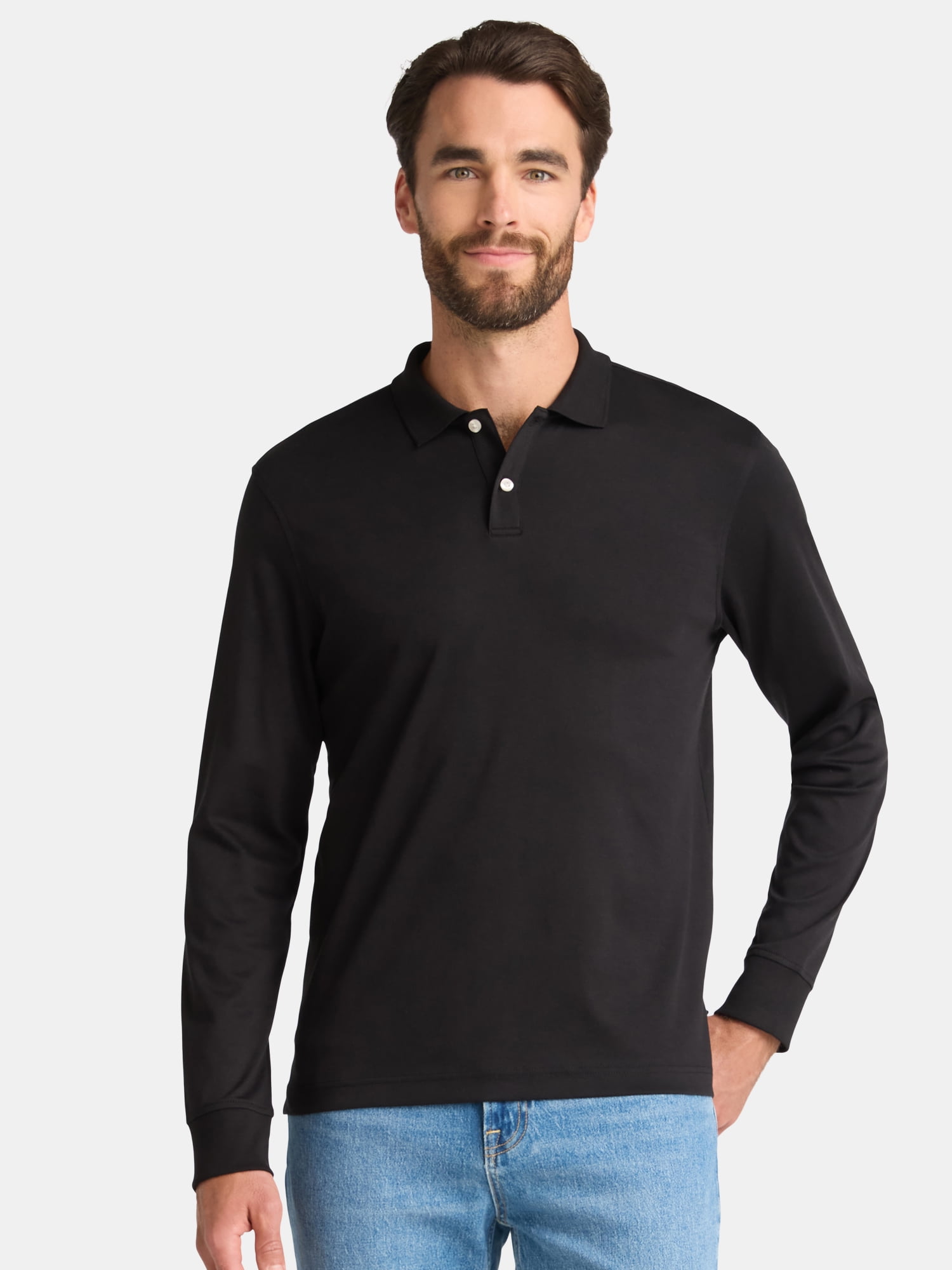 George Men’s and Big Men’s Interlock Polo Shirt, Sizes S-3XL