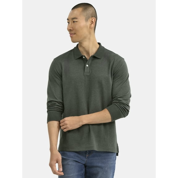 George Men’s and Big Men’s Interlock Polo Shirt, Sizes S-3XL