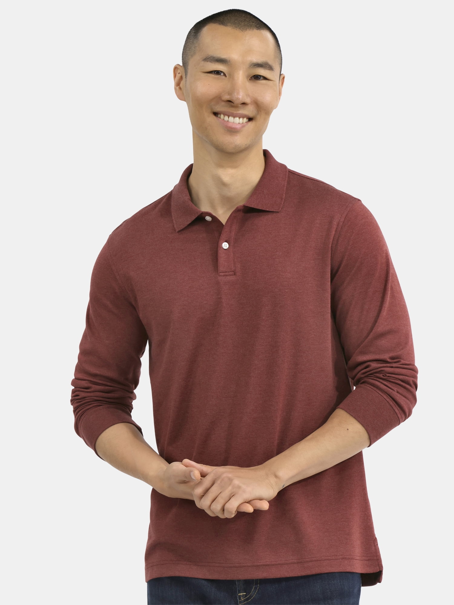 George Men’s and Big Men’s Interlock Polo Shirt, Sizes S-3XL