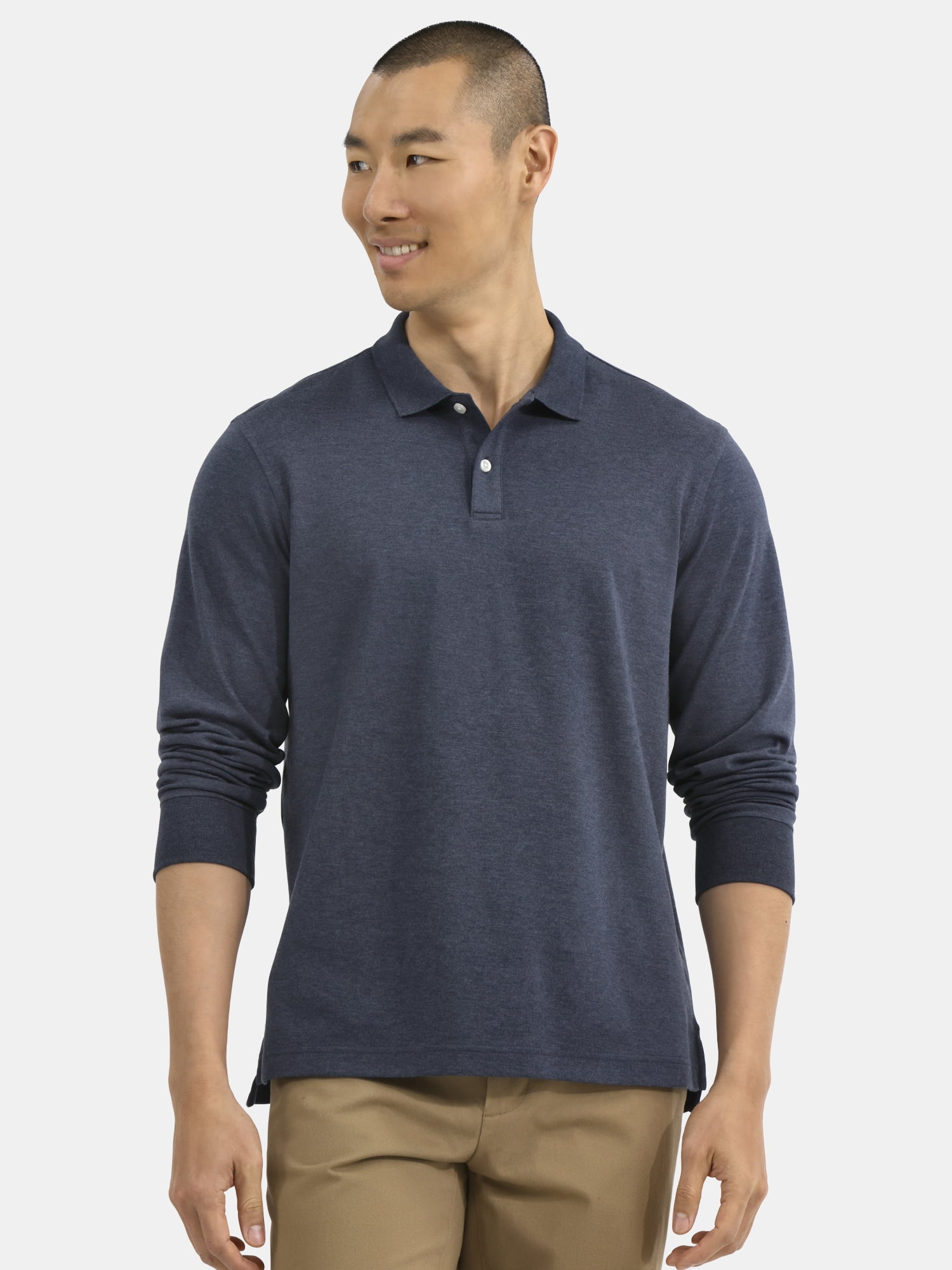 George Men’s and Big Men’s Interlock Polo Shirt, Sizes S-3XL