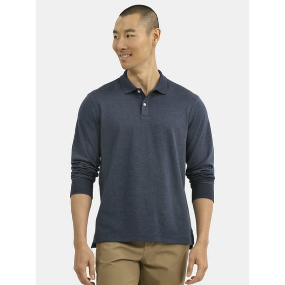 George Men’s and Big Men’s Interlock Polo Shirt, Sizes S-3XL