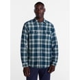 thumbnail image 1 of George Men's and Big Men's Double Pocket Flannel Shirt, Sizes XS-3XLT, 1 of 5