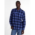 thumbnail image 1 of George Men's and Big Men's Double Pocket Flannel Shirt, Sizes XS-3XLT, 1 of 5