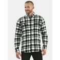thumbnail image 1 of George Men's & Big Men's Relaxed Fit Double Pocket Flannel Shirt, Sizes XS-3XLT, 1 of 5