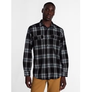 George Men's and Big Men's Double Pocket Flannel Shirt, Sizes XS-3XLT