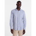 thumbnail image 1 of George Men's and Big Men's Slub Cotton Shirt with Long Sleeves, Sizes S-3XL, 1 of 5