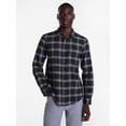 thumbnail image 1 of George Men's and Big Men's Slub Cotton Shirt with Long Sleeves, Sizes S-3XL, 1 of 5
