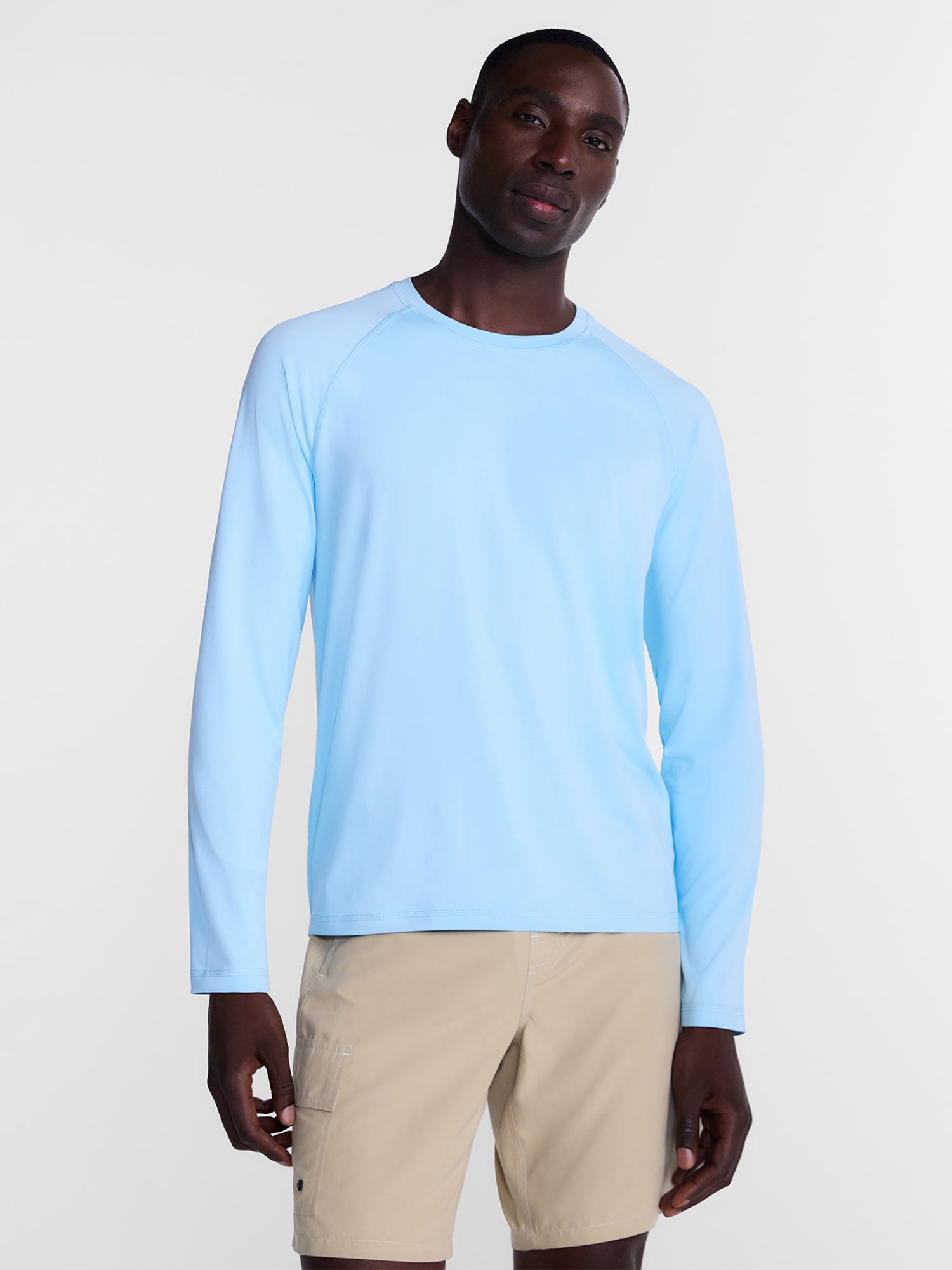 Men's and Big Men's Sun Shirt with Long Sleeves, UPF 50+, Sizes S-3XL