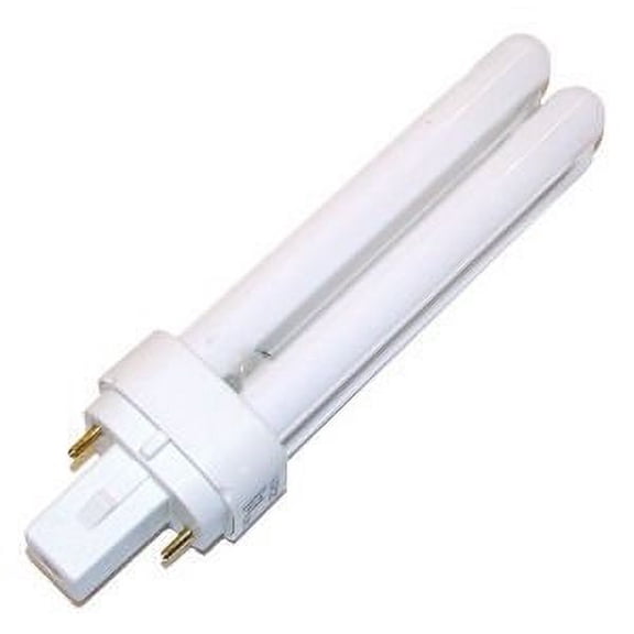 GE Lighting 18556 - F13DBX23T4/SPX35-13 Watt CFL Light Bulb - Compact Fluorescent - 2 Pin GX23-2 Base - 3500K -
