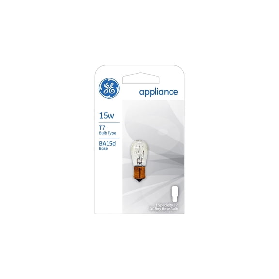 GE Lighting 35154-12 Appliance Double Contact Bayonette Base Bulb, 15-Watt