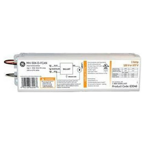 GE Lighting 63046 HID Electronic Metal Halide Enclosed and Potted F-Can Ballast